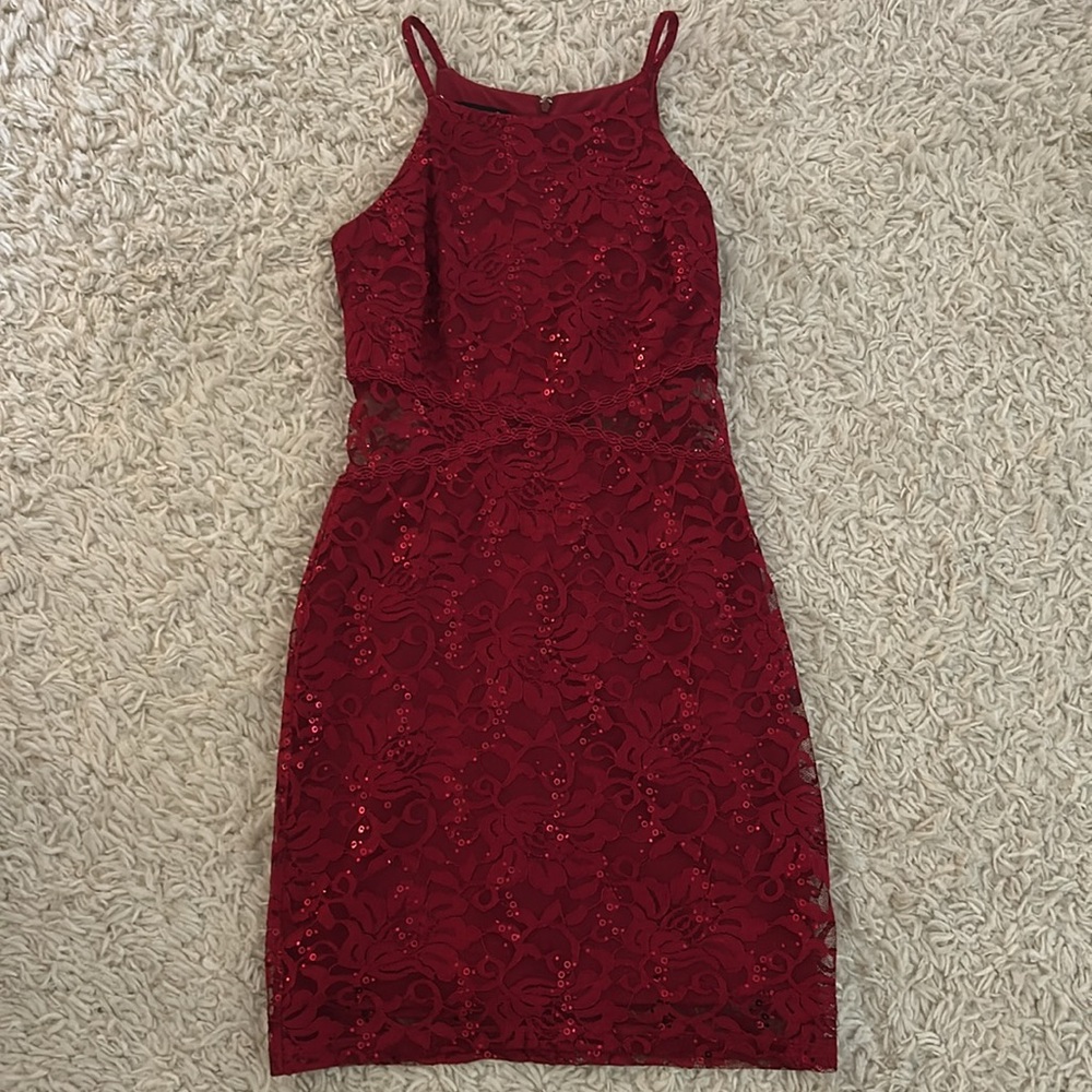Red Formal Mini Dress - Size 3